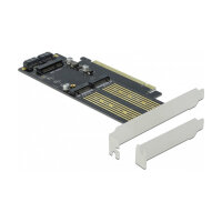 PCI Express x16 Karte zu 1 x M.2 Key B + 1 x NVMe M.2 Key...