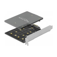 PCI Express x1 Karte zu 2 x intern M.2 Key B
