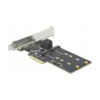 3 Port SATA und 2 Slot M.2 Key B PCI Express x4 Karte -...