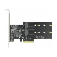 3 Port SATA und 2 Slot M.2 Key B PCI Express x4 Karte -...
