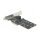 3 Port SATA und 2 Slot M.2 Key B PCI Express x4 Karte - Low Profile Formfaktor