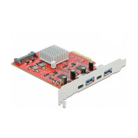PCI Express x4 Karte zu SuperSpeed USB 10 Gbps mit 2 x USB Typ-A und 2 x USB Type-C™ - Dual Channel