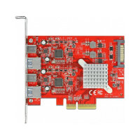 PCI Express x4 Karte zu SuperSpeed USB 10 Gbps mit 2 x USB Typ-A und 2 x USB Type-C™ - Dual Channel