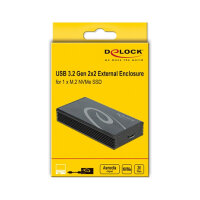 Externes Gehäuse für M.2 NVMe PCIe SSD mit SuperSpeed USB 20 Gbps (USB 3.2 Gen 2x2) USB Type-C™ Buchse