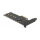 PCI Express x4 Karte zu 1 x intern NVMe M.2 Key M mit Kühlkörper und RGB LED Beleuchtung - Low Profile Formfaktor