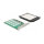 PCI Express x16 Karte zu 4 x intern NVMe M.2 Key M mit Kühlkörper - Bifurcation