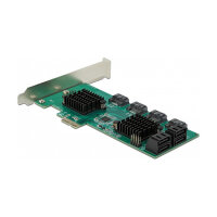 8 Port SATA PCI Express x1 Karte - Low Profile Formfaktor