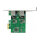 PCI Express x1 Netzwerkkarte Gigabit LAN 2 x RJ45 RTL8111