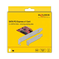 2 Port SATA PCI Express x2 Karte mit RAID 1 - Spiegelung bestehender Daten