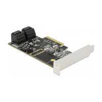 5 Port SATA PCI Express x4 Karte - Low Profile Formfaktor