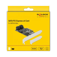 5 Port SATA PCI Express x4 Karte - Low Profile Formfaktor