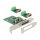 PCI Express x1 Karte zu 2 x Seriell RS-422/485 ESD Schutz optionaler Überspannungsschutz