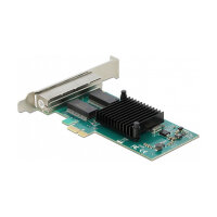 PCI Express x1 Netzwerkkarte Gigabit LAN 4 x RJ45 i350
