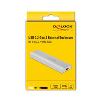 Externes Gehäuse für M.2 NVMe PCIe SSD mit SuperSpeed USB 10 Gbps (USB 3.2 Gen 2) USB Type-C™ Buchse