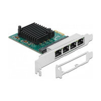 PCI Express x1 Netzwerkkarte Gigabit LAN 4 x RJ45 RTL8111