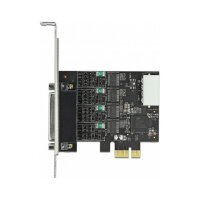 PCI Express x1 Karte zu 4 x Seriell RS-232 mit Spannungsversorgung 5 V / 12 V