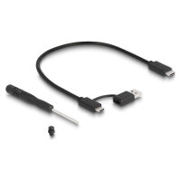 Externes Gaming Gehäuse für M.2 NVMe PCIe SSD mit SuperSpeed USB 20 Gbps (USB 3.2 Gen 2x2) USB Type-C™ Buchse und RGB LED Beleuchtung