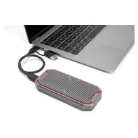 Externes Gaming Gehäuse für M.2 NVMe PCIe SSD mit SuperSpeed USB 20 Gbps (USB 3.2 Gen 2x2) USB Type-C™ Buchse und RGB LED Beleuchtung