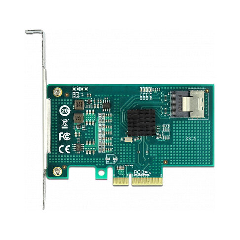 PCI Express x4 Karte zu 4 x SATA 6 Gb/s RAID und HyperDuo - Low Profile Formfaktor