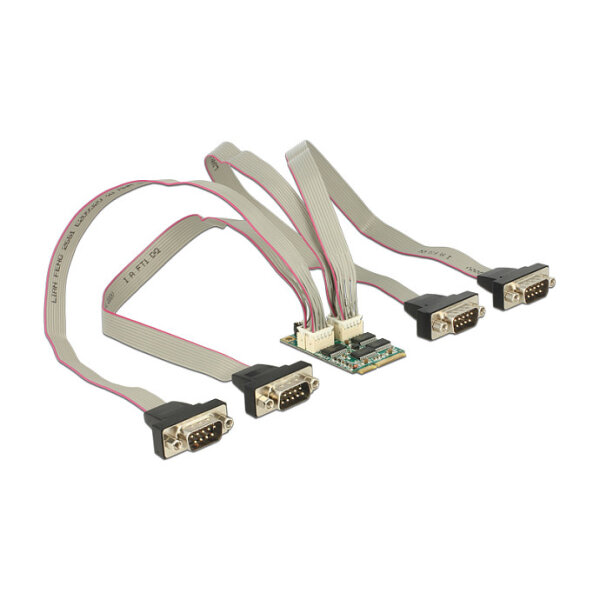Modul MiniPCIe I/O PCIe full size 4 x Seriell RS-232 mit Spannungsversorgung