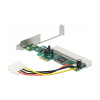 Riser Karte PCI Express x1 zu 1 x PCI 32 Bit 5 V Slot Asmedia