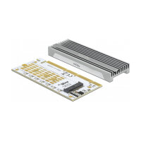 PCI Express x16 (x4 / x8) Karte zu 1 x NVMe M.2 Key M mit LED Beleuchtung