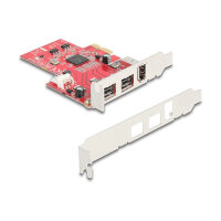 PCI Express x1 Karte zu 2 x extern FireWire B + 1 x...