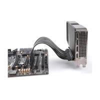 Riser Karte PCI Express 5.0 x16 Stecker zu x16 Slot mit Kabel 30 cm