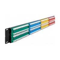 Delock 19? Patchpanel 48 Port Cat.5e 2 HE farbig