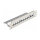 Delock 10? Keystone Patchpanel 12 Port mit Entlastungsschiene 1 HE grau