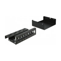 Delock Keystone Patchpanel 8 Port schwarz