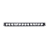 Delock 19? Keystone Patchpanel 24 Port abgestuft schwarz