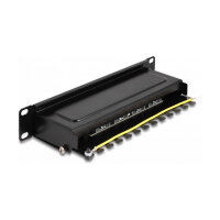 Delock 10? Patchpanel 8 Port Cat.6A 1 HE schwarz