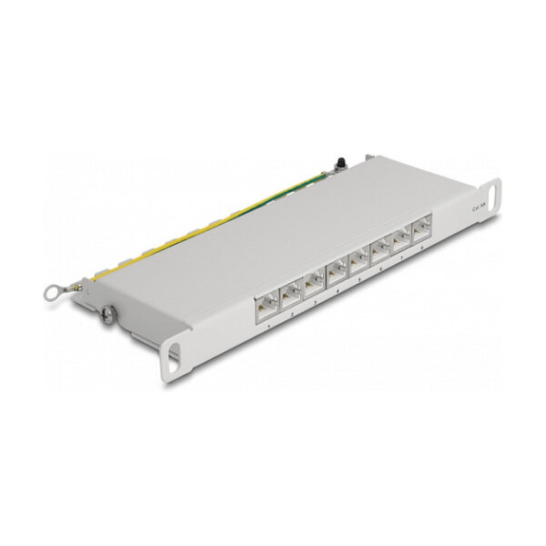 Delock 10? Patchpanel 8 Port Cat.6A 0,5 HE grau