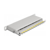 Delock 10? Patchpanel 8 Port Cat.6A 0,5 HE grau