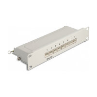 Delock 10? Patchpanel 8 Port Cat.6A 1 HE grau