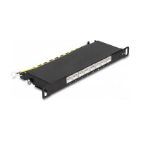 Delock 10? Patchpanel 8 Port Cat.6A 0,5 HE schwarz