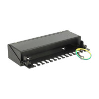 Delock Keystone Desktop Patchpanel 12 Port schwarz