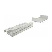 Delock Keystone Patchpanel 12 Port grau