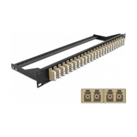 Delock 19? LWL Patchpanel 24 Port LC Quad beige