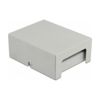 Delock Keystone Patchpanel 4 Port grau