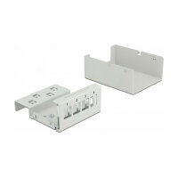 Delock Keystone Patchpanel 4 Port grau