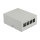 Delock Keystone Patchpanel 4 Port grau