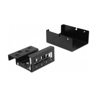 Delock Keystone Patchpanel 4 Port schwarz