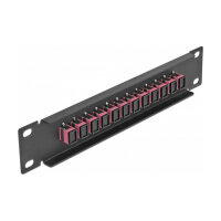 Delock 10? LWL Patchpanel 12 Port SC Simplex violett 1 HE...