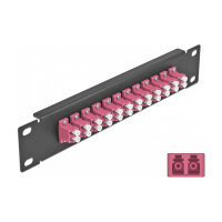 Delock 10? LWL Patchpanel 12 Port LC Duplex violett 1 HE...