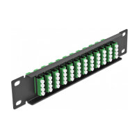 Delock 10? LWL Patchpanel 12 Port LC Quad grün 1 HE...