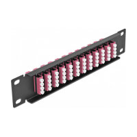 Delock 10? LWL Patchpanel 12 Port LC Quad violett 1 HE...
