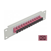 Delock 10? LWL Patchpanel 12 Port SC Simplex violett 1 HE...