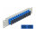 Delock 10? LWL Patchpanel 12 Port SC Duplex blau 1 HE grau